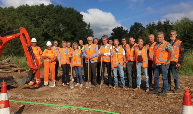 De eerste schop ging maandag 9 juli de grond in. Foto: PR