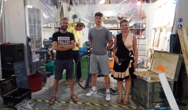 V.l.n.r.:Jaron, Russel, Pjotr en Dianne. Foto: Meike Wesselink