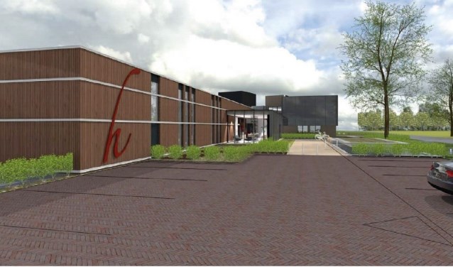 Een artist impression van het nieuwe gebouw. Foto: Het Fundament Architectuur