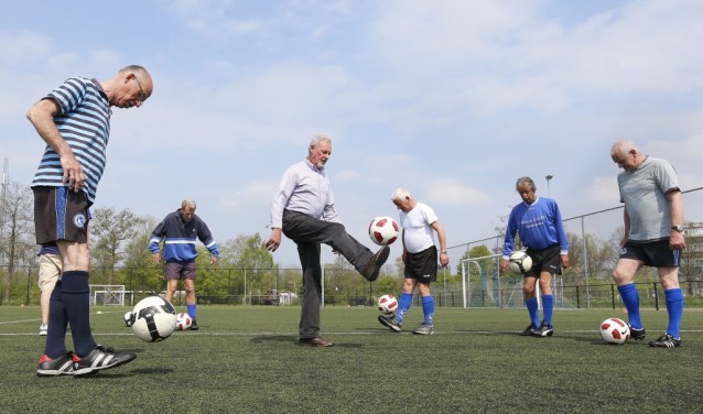 De walking-footballspelers tijdens een training. Foto: PR
