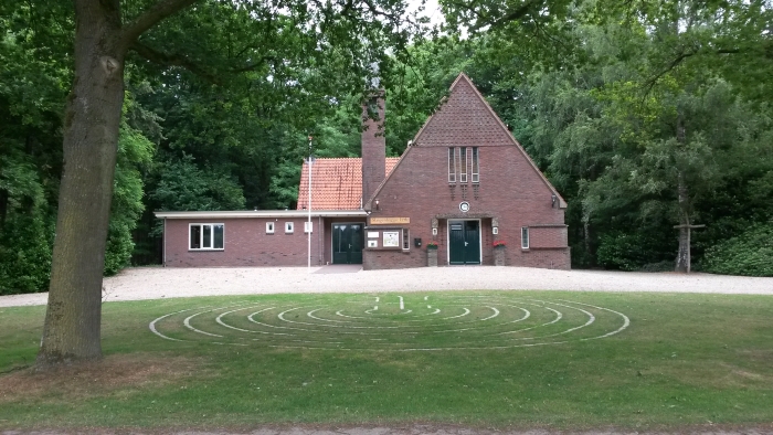Labyrint voor de Slangenburgse kerk