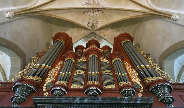 Het front van het Naber/Metzlerorgel in de Jacobskerk. Foto: Hans Hendriks