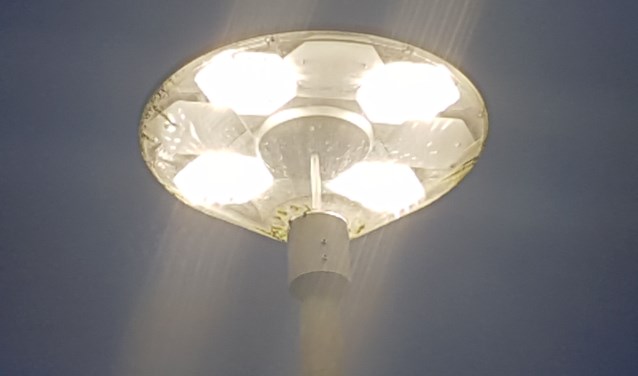 Veel lantaarnpalen in Oost Gelre zijn al voorzien van LED-verlichting. Foto: Kyra Broshuis