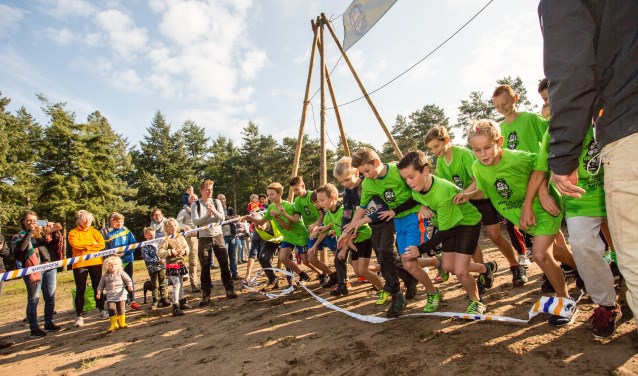 De start van de Kids Run vorig jaar. Foto: Arjan Gotink