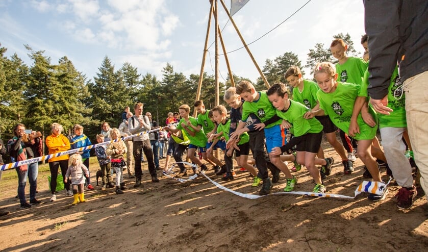 De start van de Kids Run vorig jaar. Foto: Arjan Gotink
