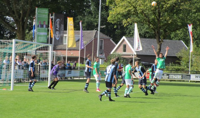 Een spelmoment uit de wedstrijd tegen FC Eibergen. Foto: PR