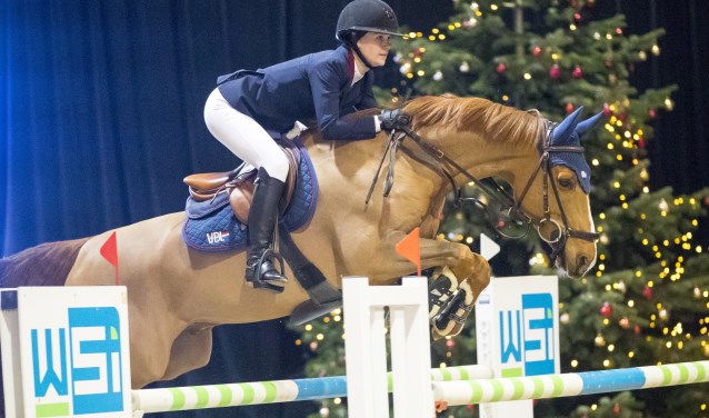 Lisa Nooren en Hocus Pocus de Muze vorig jaar op Jumping de Achterhoek. Foto: Digishots