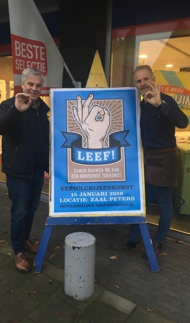 Leef! in Borculo werkgroepleden John Schuurman (l) en Arjan Hoogstra. Foto: PR