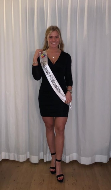 Nikki Prein, in 2017 Nederlands beste gastvrouw tijdens de MBO Skills-wedstrijden, nu in de race voor Miss Beauty. Foto: PR