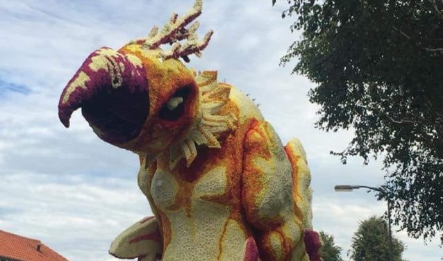 De wagen van Veur Mekare in de optocht van 2018. Foto: archief