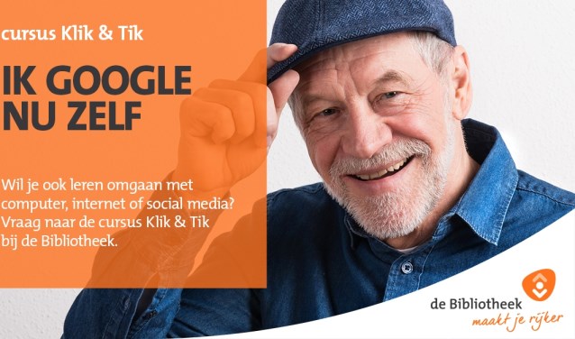 Zelf aan de slag op internet dankzij 'Klik & Tik'. Foto: PR