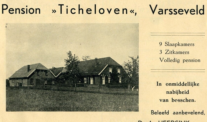 Pension Ticheloven in de Binnenheurne. Foto: Collectie Gerard Bruil