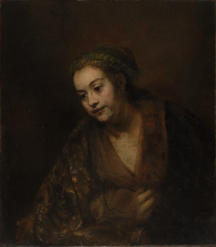 Rembrandt_van_Rijn - Portret van Hendrickje Stoffels (1650)