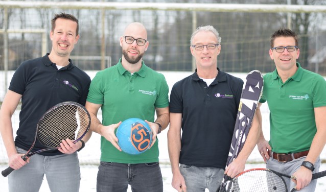 De vier initiatiefnemers, v.l.n.r.: Ferdy Groot Nibbelink, Lennart Hendriks, Wilco Idzerda en Remco van Rheen. Foto: PR
