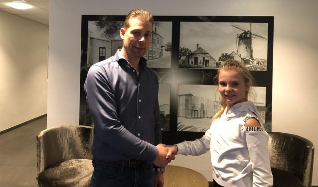 Joëlle Giezen en Daniel Lentink, die haar actie van harte ondersteunt. Foto: PR
