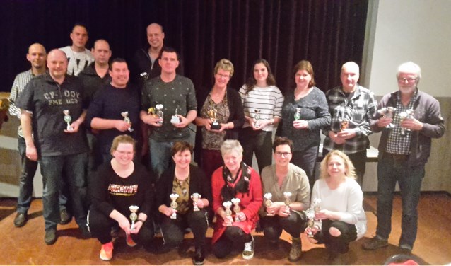 De winnaars van het boogschiettoernooi in Veldhoek. Foto: PR