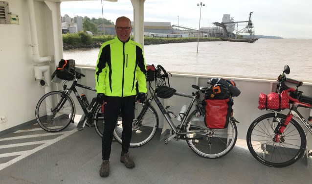 W. Rigter tijdens zijn fietstocht naar Santiago de Compostela. Foto: PR