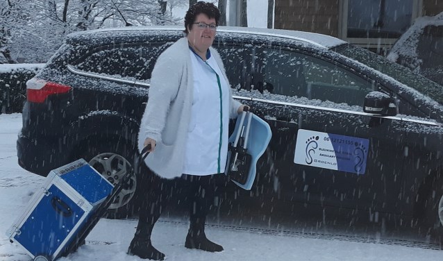 Door weer en wind komt de pedicure naar u toe. Eigen foto