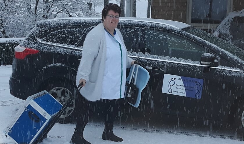 Door weer en wind komt de pedicure naar u toe. Eigen foto