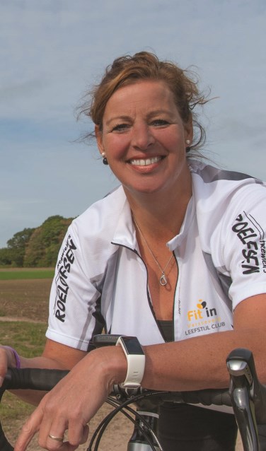 Evelien Schutten kijkt uit naar de spinningsmarathon. Foto: PR