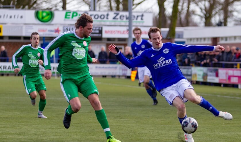 Beeld uit de wedstrijd Grol 1 - MASV 1. Foto: Marcel Houwer