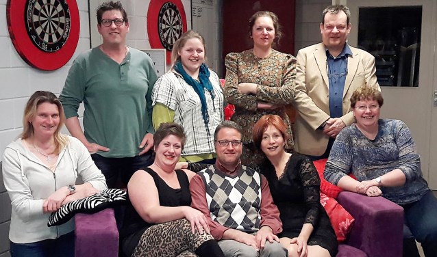 De spelersgroep van 'Boerenbont en rode lampjes'.