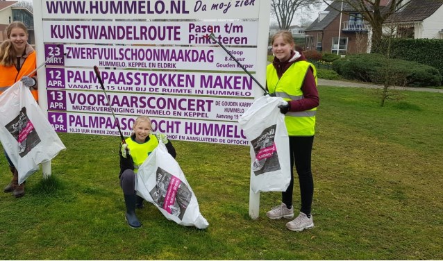 Klaar voor de start van de Zwerfvuilactie. Foto: PR