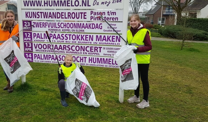 Klaar voor de start van de Zwerfvuilactie. Foto: PR
