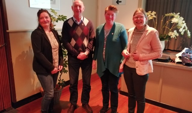 Jeanet Deunk, Bertie Huiskamp, Mariska Esselink en Ida te Velthuis werden gehuldigd. Foto: PR