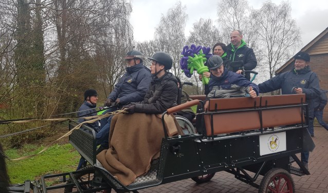 De nieuwe menwagen werd meteen in gebruik genomen. Foto: Kyra Broshuis