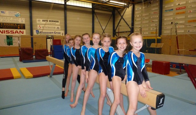 De succesvolle turnsters van DOS. Foto: PR