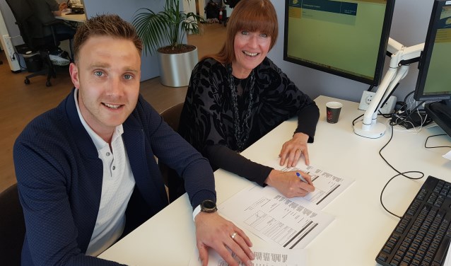 David Buist en Ans Hoekerswever tijdens de officiële ondertekening. Foto: PR