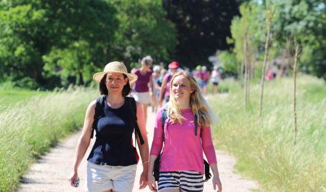 Gezellig wandelen tijdens de Achterhoekse Wandelvierdaagse. Foto: PR