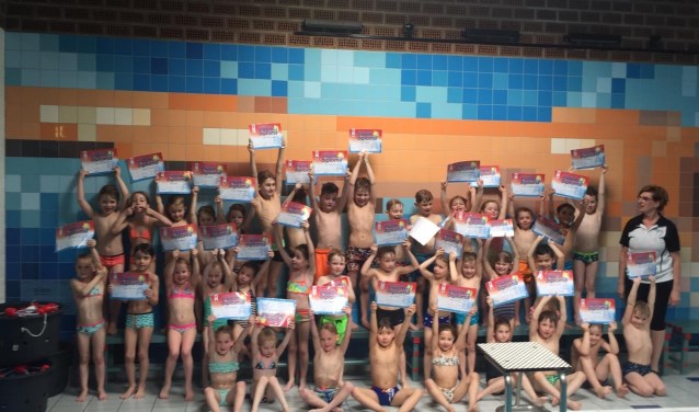 Allemaal geslaagd! Foto: AquaFit