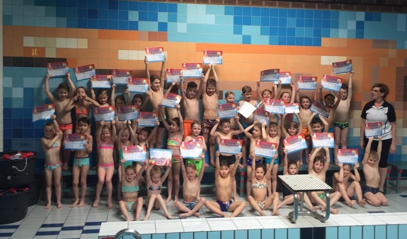 Allemaal geslaagd! Foto: AquaFit