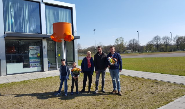 Leden van de Kangoeroeklup, Marleen Ottevanger, Michiel Toebes en Peter Roedema. Foto: Iris Jansen