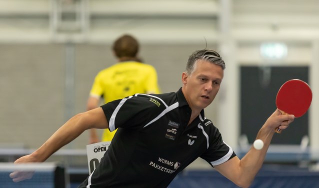 Herm Aalders in actie. Foto: Henk Hommes