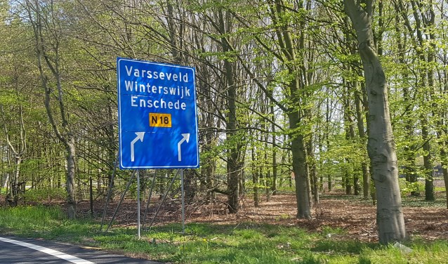 Vanaf de A18 moeten 2x2 rijbanen komen van 100 km/uur. Foto: Kyra Broshuis