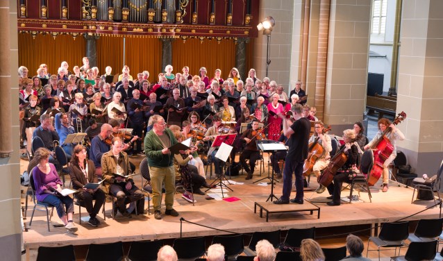 Een van de repetities voorafgaand aan het evenement. Foto: PR