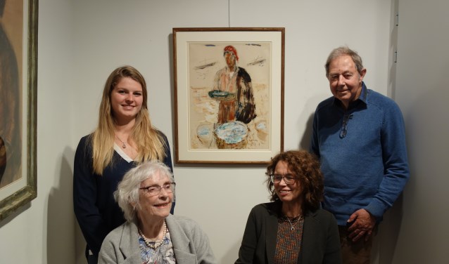 Drie generaties Hemelrijk. voorgrond links: Rietje en Willy. Staand Leonie en Wim Scholtz. Foto: Clemens Bielen