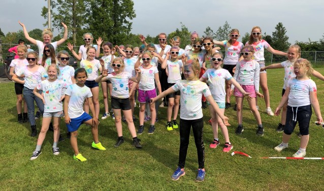 Volleybalvereniging DVO had 37 jeugdleden op kamp mee. Foto: PR