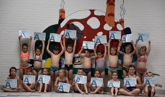 Allemaal geslaagd! Foto: Zwemschool Lichtenvoorde