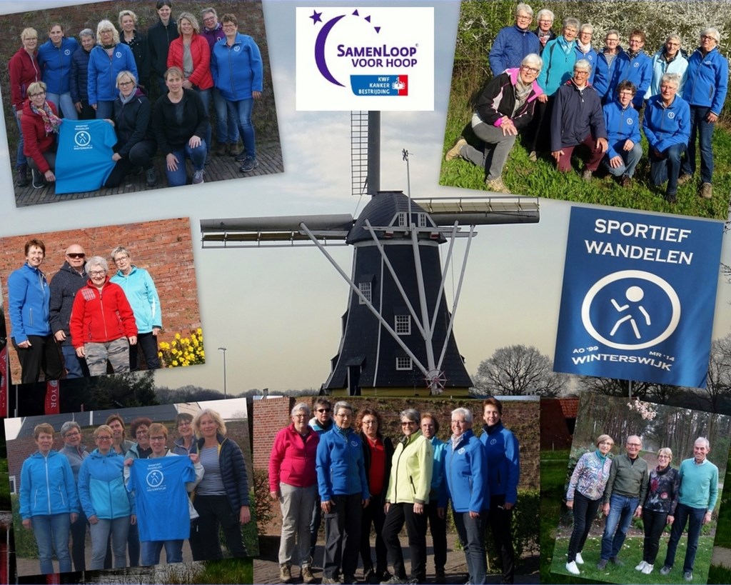 De teams van Sportief Wandelen. Foto: Ans Prinsen