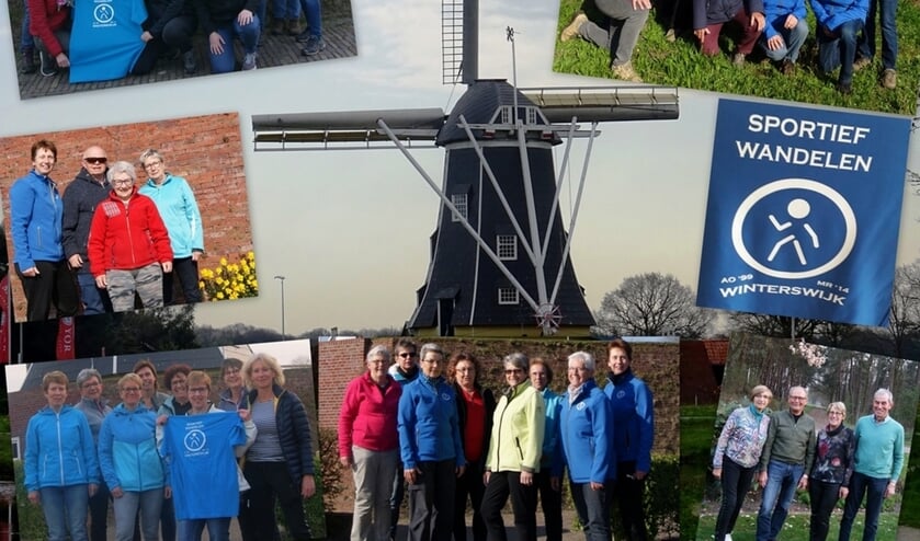 De teams van Sportief Wandelen. Foto: Ans Prinsen