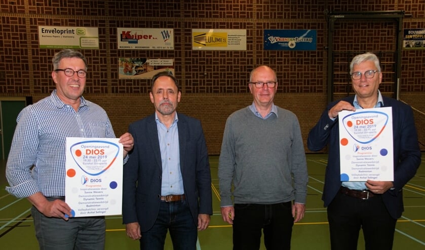 Van links af Jan van der Horst, Henk Teunissen, Wijnand Rigter en Koos Nederlof. Foto: Frank Vinkenvleuge