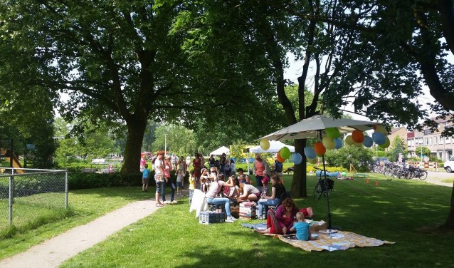 De Buitenspeeldag in het Wentholtpark. Foto: PR