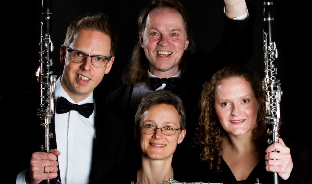 Het Kurios Klarinetkwartet. Foto: PR