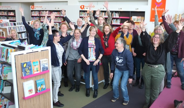 Het bibliotheekteam. Foto: PR