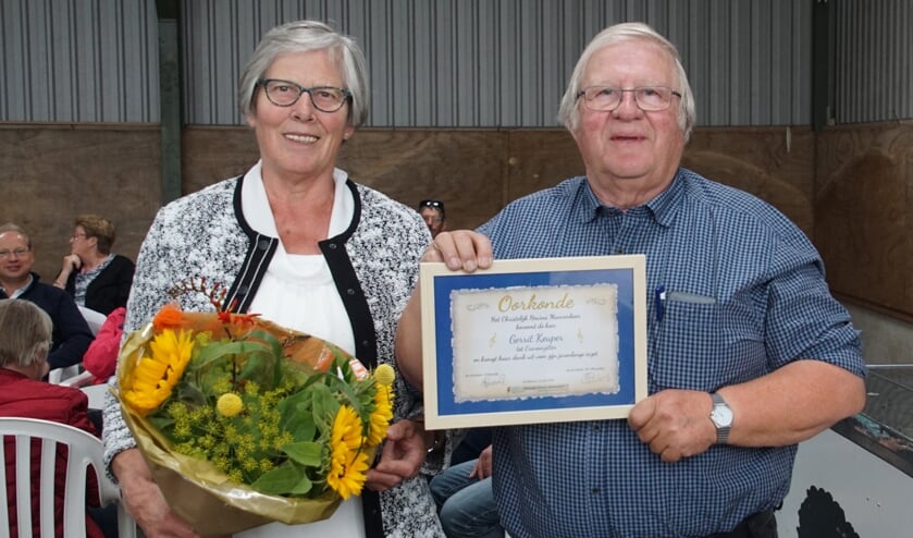 Gerrit Keuper benoemd tot erevoorzitter. Foto: Frank Vinkenvelugel