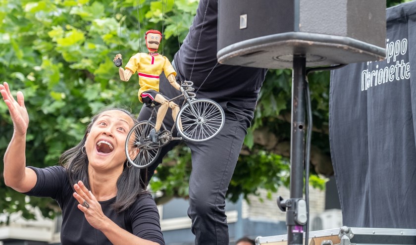 Het marionettentheater was volgens velen één van de leukste acts. Foto: Burry van den Brink